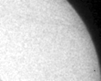 Положение Меркурия на диске Солнца