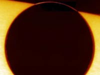 Фото ободка
      атмосферы Венеры