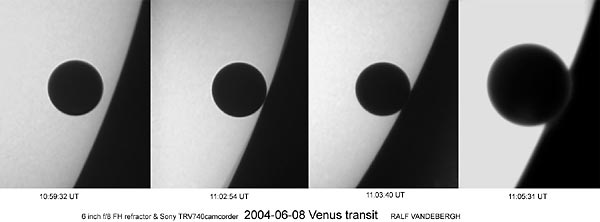 Venus Transit
      near edge of the Sun